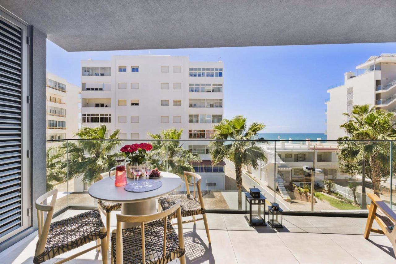 Stylish Modern Beachside Apartment With Pool & Seaview Quarteira Extérieur photo